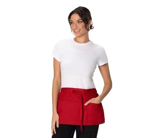 Chef Works Unisex Waitress Apron - color: Red
