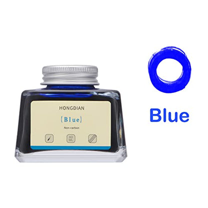 Asvine Hongdian Fountain Pen Bottled Ink Blue, 60ml Bottle Ink for Fountain Pen Non Carbon - color: Blue
