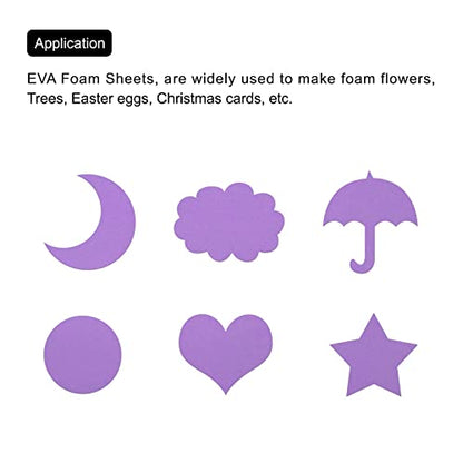 MECCANIXITY EVA Foam Sheets Dark Purple 19.7 Inch x 17.7 Inch 0.8mm Thick Crafts Foam Sheets for Costumes, Arts and Crafts Projects Pack of 5 - color: Dark Purple, size: 19.7 x 17.7 x 0.03 in