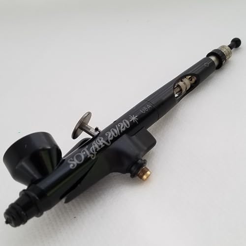 Badger Air-Brush Co. Sotar 2020-2F Large Gravity Feed Fine Airbrush, Black