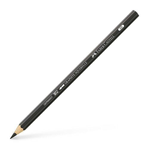 Faber-Castell Graphite Aquarelle Water-Soluble Single Pencil, 6B