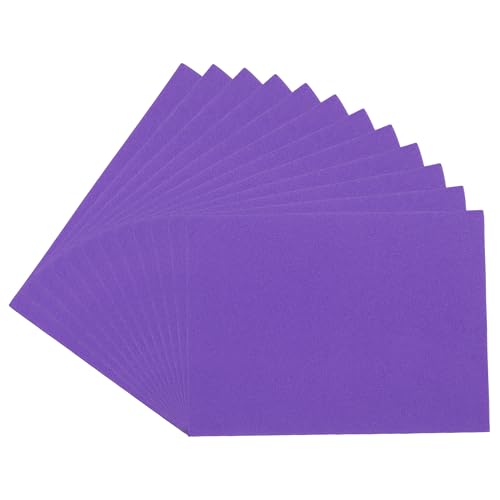 uxcell Purple EVA Foam Sheets, 8.3x5.9in 2mm Thick Handicraft Foam Paper for DIY Craft Projects Art Card Party Decoration, 12 Pcs - color: Purple