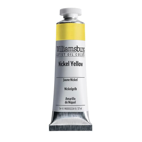 Williamsburg Artist Oil Colors, Nickel Yellow, 37 ml Tube - color: Nickel Yellow, size: 1.25 Fl Oz (Pack of 1)