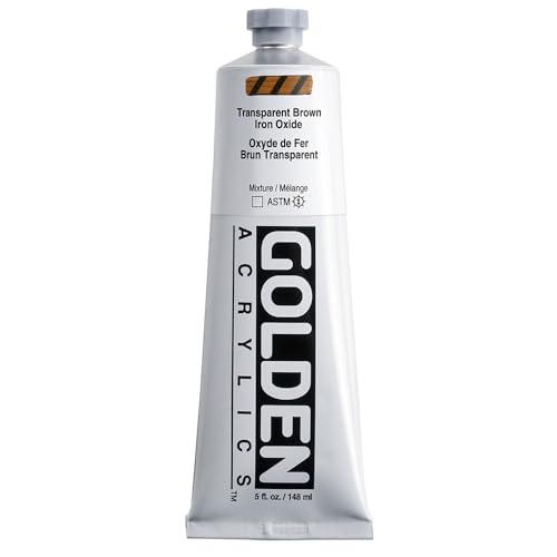 GOLDEN Heavy Body Acrylics, Transparent Brown Iron Oxide, 5 fl. oz. Tube