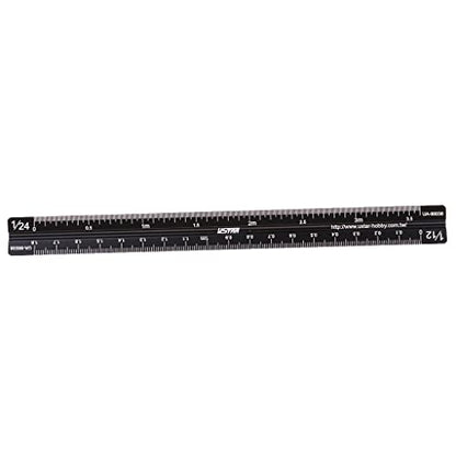 17cm 90038 Model Triangle Scale Ruler for 1/12 1/24/1/32 1/35