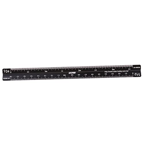 17cm 90038 Model Triangle Scale Ruler for 1/12 1/24/1/32 1/35