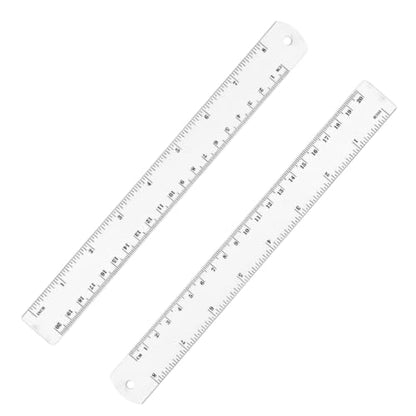Lakei Stainless Steel Ruler, 2-Pack, 8 Inch/20 cm Dual Scale Ruler - size: 8 inch 2 pack