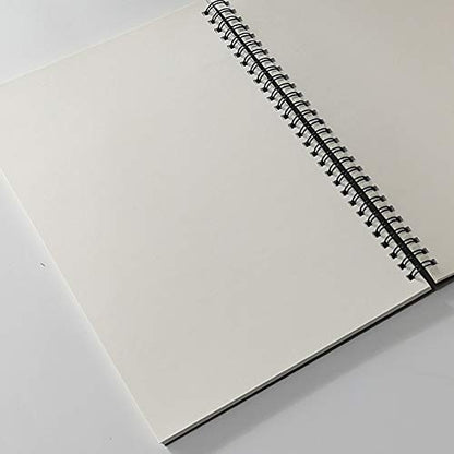 YUREE B5 Spiral Notebook/Spiral Journal Unruled, 100gsm Thick Blank Paper & Hard Kraft Cover, 65 Sheets (130 Pages), 3-Pack, 10.5" x 7.2", Gray - color: Gray