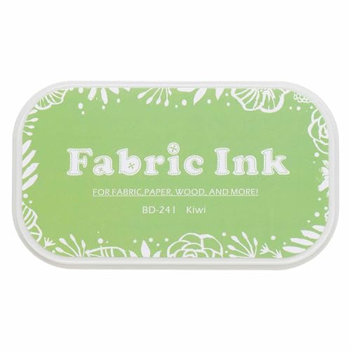 MECCANIXITY Ink Pads for Stamps, 3.7x2.2 Inch Fabric Ink Pad for Cloth, Wood, Paper, Fingerprint, DIY Card Making, Cyan - color: Cyan