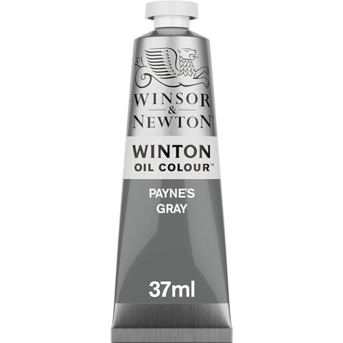 Winsor & Newton Winton Oil Color, 37ml Tube, Payne's Gray | High-quality pigments, Durable, Lightfast, Permanent, Uniform Consistency, Great Pigment Load - color: Ml Tube - Payne's Gray, size: 1.25 Fl Oz (Pack of 1), style: 1.25-oz Tube
