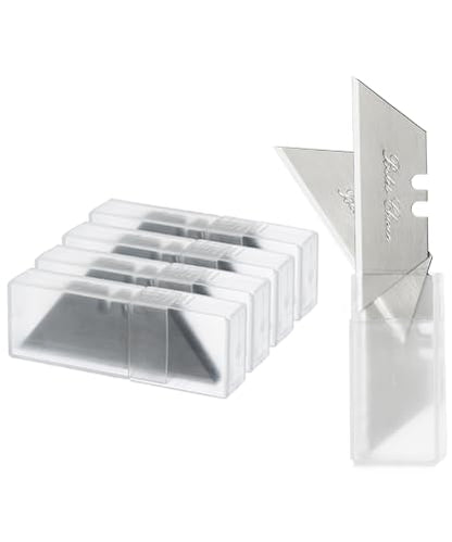 Bates- Utility Knife Blades, 40 Pack, Silver, Carbon Steel, Replacement Blade for Box Cutters with Plastic Case - color: Silver in Boxes, size: 40 Pack
