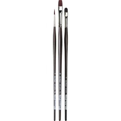 da Vinci Oil & Acrylic Series 4221 Top Acryl Long-Handled Paint Brush Set, Multiple Sizes, 3 Brushes (Series 7185, 7485, 7785) - style: Top Acryl Ergo Starter Set
