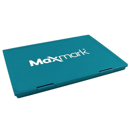 MaxMark Extra Large Black Ink Stamp Pad - 8.25" x 11.5" - Industrial Felt Pad - Black Color (Pack of 2) - color: Black, size: 8.25" x 11.5" (Pack of 2)
