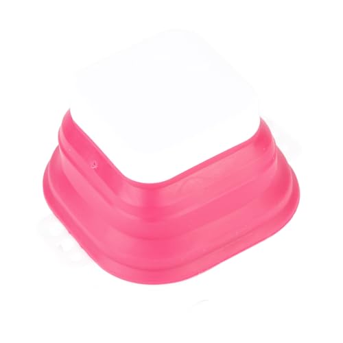 Paint Brush Washer,Collapsible Portable Silicone Paint Brush Washing Bucket Painting Brush Cleaning Water Cup Paint Brush Basin Cleaner for Acrylic Watercolor Painting (Red) - color: Red