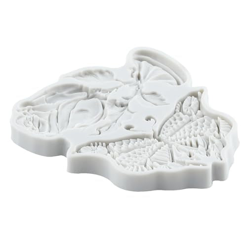Butterfly Rose Polymer Clay Molds Butterfly Flower Silicone Mold - color: Style K
