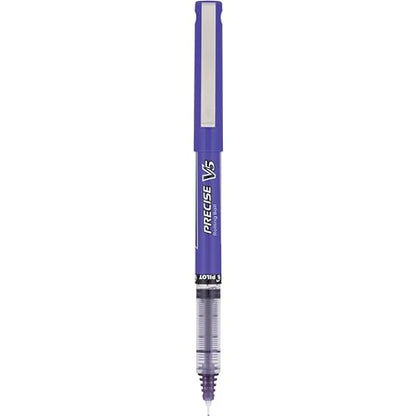 PILOT Precise V5, Extra Fine Point 0.5 mm Purple Pens, Purple, Pack of 12 - color: Purple, size: 12 Count (Pack of 1)