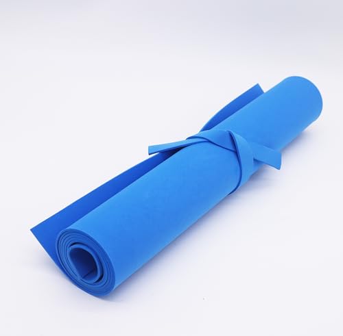OISAKLD Blue EVA Foam 2mm-10mm 13.7"×39" Craft Foam Sheet 74 kg/m³ Foam Cosplay for Craft Model Cosplay 2mm - color: Blue, size: 2mm -Thickness