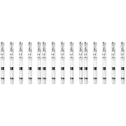 NUOBESTY 15 Pcs Refillable Watercolor Brush Pens for Calligraphy Painting Drawing with Transparent Body and Large Ink Capacity