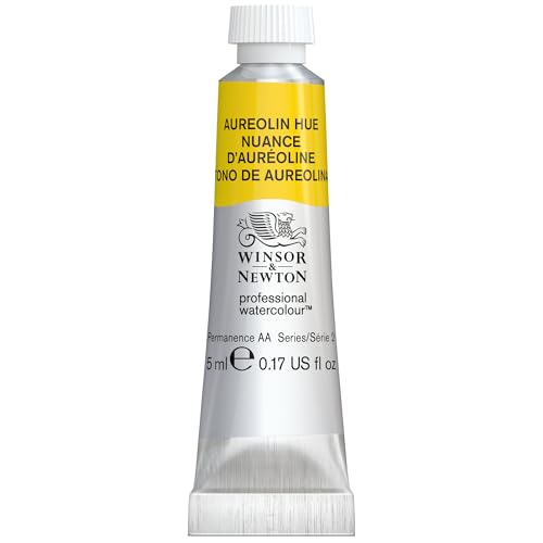 Winsor & Newton Professional Watercolour Revival, 5ml Tube, Aureolin Hue - color: Aureolin Hue, style: 0.17-oz Tube