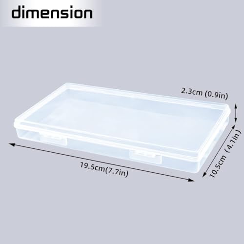DUOFIRE Small Plastic Box Organizer Box Storage Containers Rectangle 4 Pack - size: Rectangle | 4 Pack