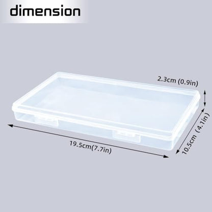 DUOFIRE Small Plastic Box Organizer Box Storage Containers Rectangle 4 Pack - size: Rectangle | 4 Pack