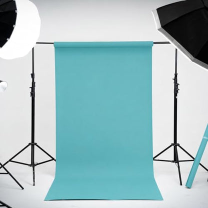 Kate Seamless Paper Backdrop for Photography Solid Blue Backdrop Paper (53''x32.8' Lite Blue) - color: Lite Blue, size: 53''x32.8'