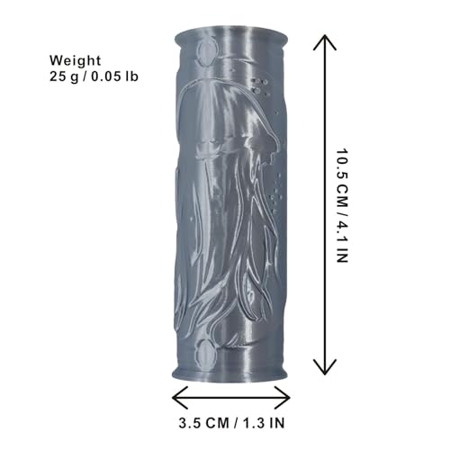 Pottery Clay Jellyfish Texture Roller | Polymer Molding Art Hand Rollers Tools,Embossing Pattern Rolling Pins for DIY Crafts Making,4.1 Inches,Jellyfish,1 Piece - color: Jellyfish