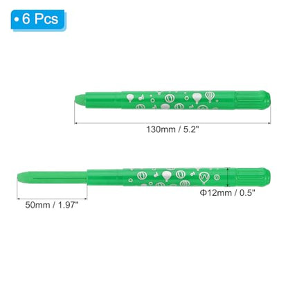 PATIKIL Watercolor Gel Crayon, 6Pcs Twist Coloring Crayons, Emerald Green - color: Emerald Green