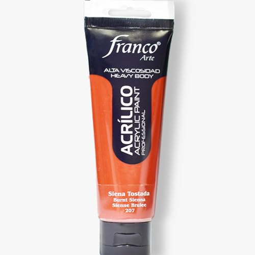 Professional Acrylic Paint – Premium Water-Based, Quick-Drying Acrylics for Artists & Crafters, Non-Toxic Rich Pigment, Multi-Surface Paint for Canvas, Wood, Paper, Ceramic & Indoor Projects Burnt Sienna Hue 3,38 U.S fl oz - color: Burnt Sienna Hue