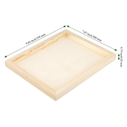 8 Pack 8x10 Inch Unfinished Wood Canvas Panels, 2CM/0.78 Inch Deep Wooden Rectangular Canvas Boards for Crafts, Painting - size: 8x10 Inch