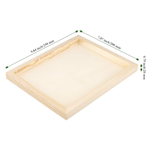8 Pack 8x10 Inch Unfinished Wood Canvas Panels, 2CM/0.78 Inch Deep Wooden Rectangular Canvas Boards for Crafts, Painting - size: 8x10 Inch
