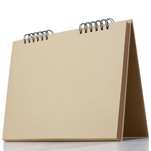 SuyuanArt A5 Toned Tan Sketch Pad, 5.5" x 8.5" (1 Pack, 50 Sheets) - Spiral Bound Mixed Media Sketchbook for Drawing, Doodling, Sketching & Painting - Acid Free, Artist Paper for Charcoal, Pencil, Pen - color: Toned Tan Sketch Pad (5.5" X 8.5") ﻿