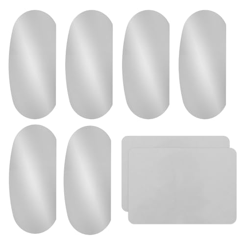 YOKIVE 6Pcs Steel Pottery Tools, Serrated Scraper Clay Ribs 3.94" x 1.99" Stainless Steel Sculpture Modeling Cutter Ceramic Tools with 2 Gray Chamois Cloth - color: Gray Chamois Cloth, size: 3.94" x 1.99"