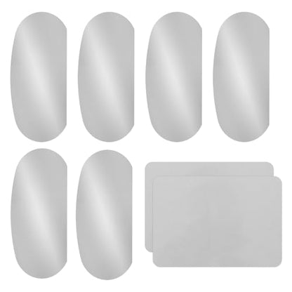 YOKIVE 6Pcs Steel Pottery Tools, Serrated Scraper Clay Ribs 3.94" x 1.99" Stainless Steel Sculpture Modeling Cutter Ceramic Tools with 2 Gray Chamois Cloth - color: Gray Chamois Cloth, size: 3.94" x 1.99"