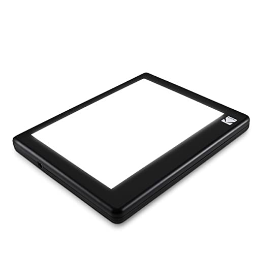 KODAK LED Light Box, RODLLP8X6, 8" x 6", Slide Viewer, Light Table | Up to 98% Color Restoration, Multiple Slides at Once, USB or AAA Power, For Drawing & Tracing, Product Photography - size: 8”x6”