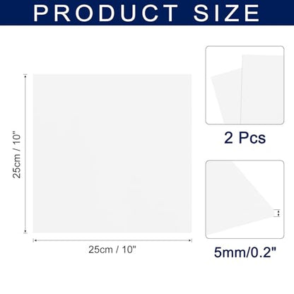 MECCANIXITY Foam Sheets Crafts 10x10 Inch 5mm EVA Craft Foam Paper Foam Sheets for Crafts Projects DIY Cosplay Modeling, White, 2 Sheets - color: White, size: 5mm