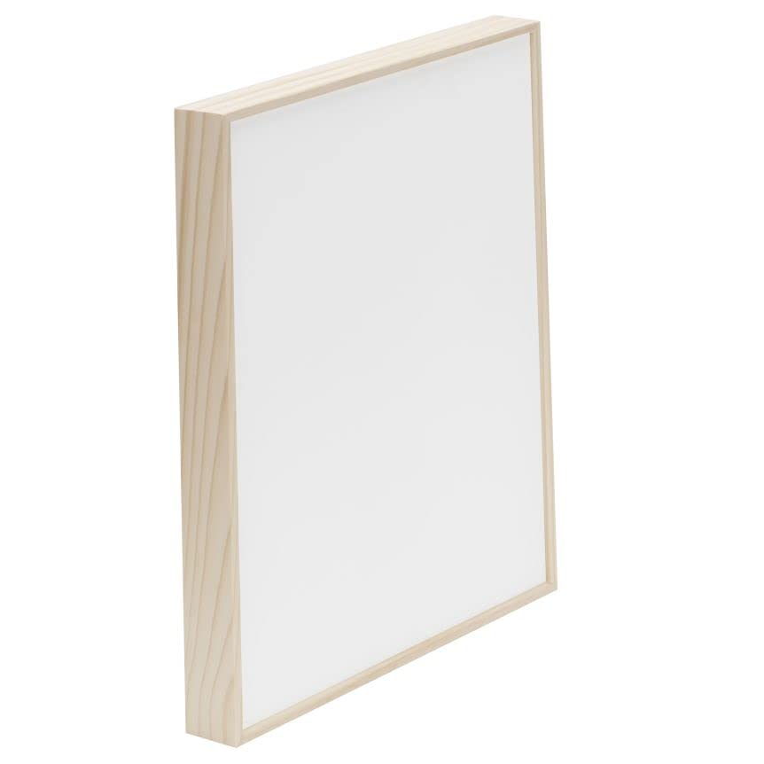 Da Vinci Pro Liquid Art Multi-Media Panel 18x24, 1-1/2" Deep Gesso Board with Natural Wood Frame, Raised Lip Wood Canvas Panel Ideal for Artists Using High Flow Acrylics and Alcohol-Based Dyes - size: 18x24"