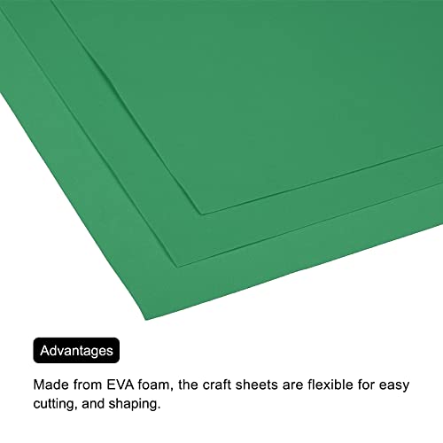 MECCANIXITY EVA Foam Sheets Light Green 19.7 Inch x 17.7 Inch 0.8mm Thick Crafts Foam Sheets for Costumes, Arts and Crafts Projects Pack of 5 - color: Light Green, size: 19.7 x 17.7 x 0.03 in