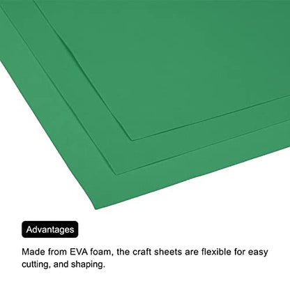 MECCANIXITY EVA Foam Sheets Light Green 19.7 Inch x 17.7 Inch 0.8mm Thick Crafts Foam Sheets for Costumes, Arts and Crafts Projects Pack of 5 - color: Light Green, size: 19.7 x 17.7 x 0.03 in