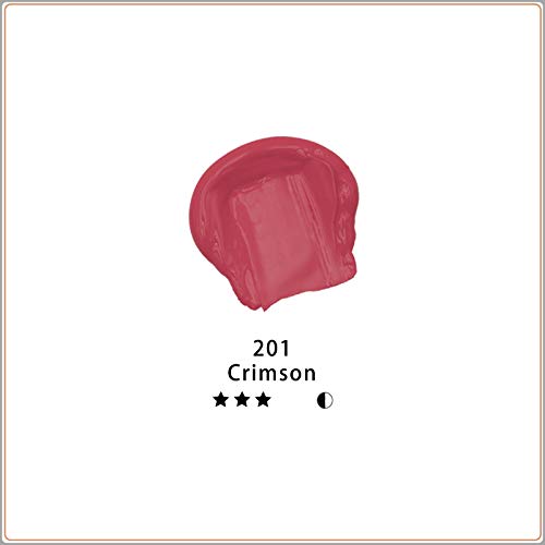 Artecho Red Acrylic Paint, Crimson Red Paint (120ml / 4.05oz) Tubes, Art Craft Paints for Canvas, Rock, Stone, Wood, Fabric, Art Supplies | Semi Glossy Finish, High Pigment Rich Color Craft Paint for Canvas, Rocks, Wood, Fabric, Ceramic, Non-Toxic - color
