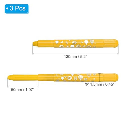 PATIKIL Gel Crayons, 3PCS Watercolor Crayons Silky Water Soluble Twist Bulk for Artists Coloring Drawing Painting, Gold Crayon - color: Gold