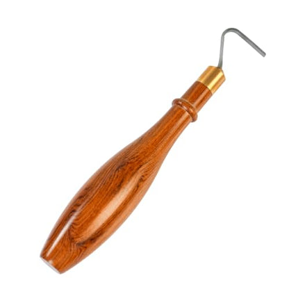Lxnavihly Pottery Trimming Tool, Pottery Carving Tools, Clay Sculpting Tool | Tungsten Steel Cutter Head, Solid Cherry Handle, Ergonomic, Sturdy and Long-Lasting, L-Shape-Cherry - color: L Shape-Cherry