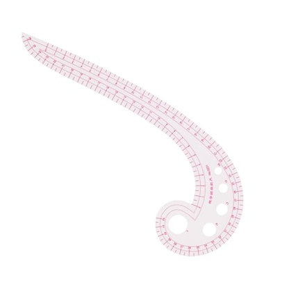 Acrylic Sewing Ruler Set，French Curve Pattern Rulers Kit for Tailors Designers Precision Pattern Making Guides Quilting and DIY Supplies (Ruler Set 1-3Pcs) - color: Pink Ruler Set 1-3Pcs