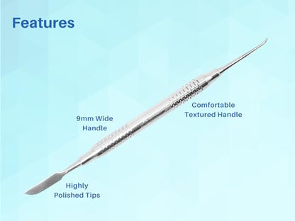 ARTMAN INSTRUMENTS Lecron Wax Carvers 6.5” Set of 3 Dental Lab Tools, Double-Ended Sculpting Instruments for Wax Carving, Restorative Dentistry, Precision Surgical-Grade Stainless Steel