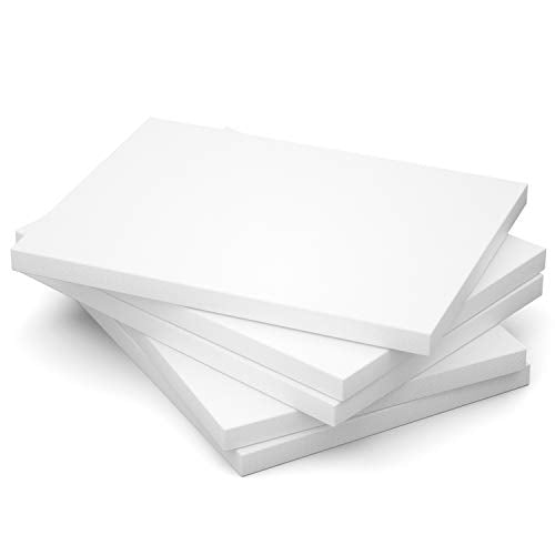 Stretched Canvas, 16x20 Inch Set of 5, Primed White | 100% Cotton Artist Canvas Boards for Painting, Acrylic Pouring, Oil Paint Dry & Wet Art Media - color: White, size: 16"x20"