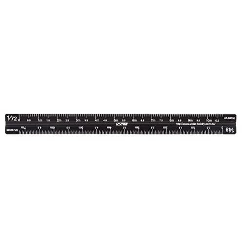 17cm 90038 Model Triangle Scale Ruler for 1/12 1/24/1/32 1/35
