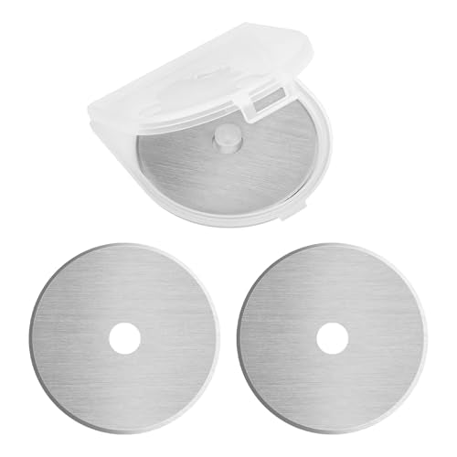 60mm Rotary Cutter Blades Replacement for Fiskars Paper Cutter, 3 Pieces | Replacement Blades Idea for Sewing, Arts And Crafts Cutting, Quilting Rotary Blades