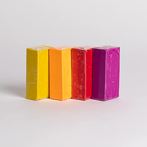 Claytoon Modeling Clay – Hot Tones 1 lb Set – for Adult Use Only – Perfect for Claymation, Stop Motion, Models, and More! - color: Hot