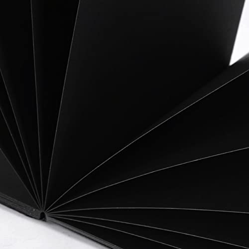 4.9x4.9 Inches Black Paper Sketchbook,30Sheets Tearable Small Sketchbook | 110LB / 180 GSM Premium Heavyweight Paper Sketchbook,Art Sketch Book for Pencil, Pastel, Gel Pen, Charcoal, Metallic Marker - color: 1-4.9x4.9 inch-180gsm-blcak paper