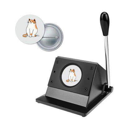 1 Inch Circle Punch Cutter Button Maker Machine for Paper Craft, New Handle Design DIY Hole Die Cutting Tool